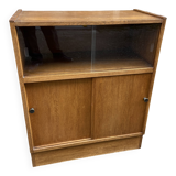 Oak Library 1960-70s French Design shop window industrial Art Deco