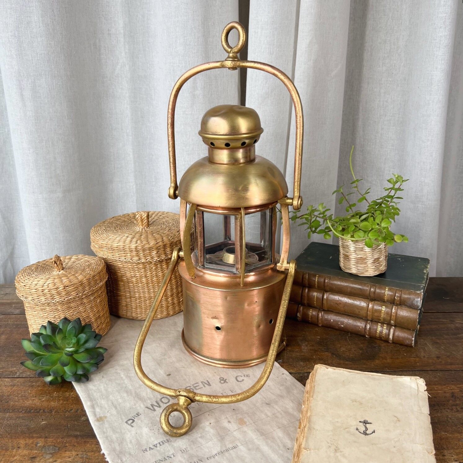 Old storm lamp from 1864