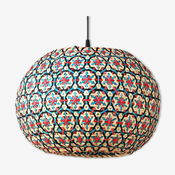 Globe bamboo lamp