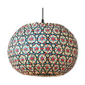 Globe bamboo lamp