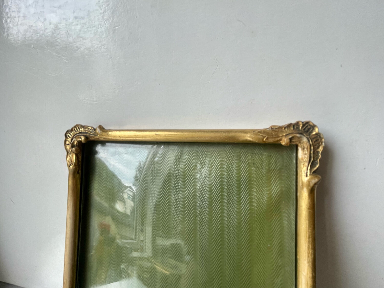 Antique art nouveau gilded picture frame
