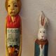 Lot jouets en bois lapins
