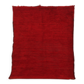 Red Vintage Moroccan Rug 180 x 230 cm, Berber Wool Rug, Handmade Boho Rug
