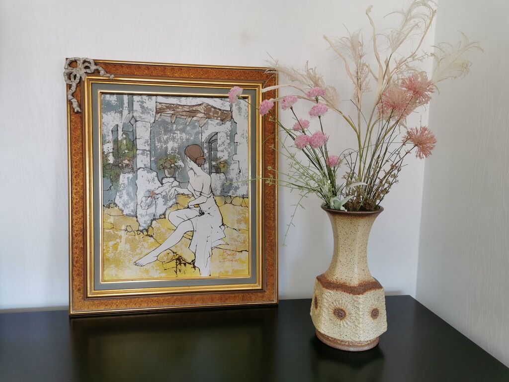 Vintage ceramic vase 70s West Germany