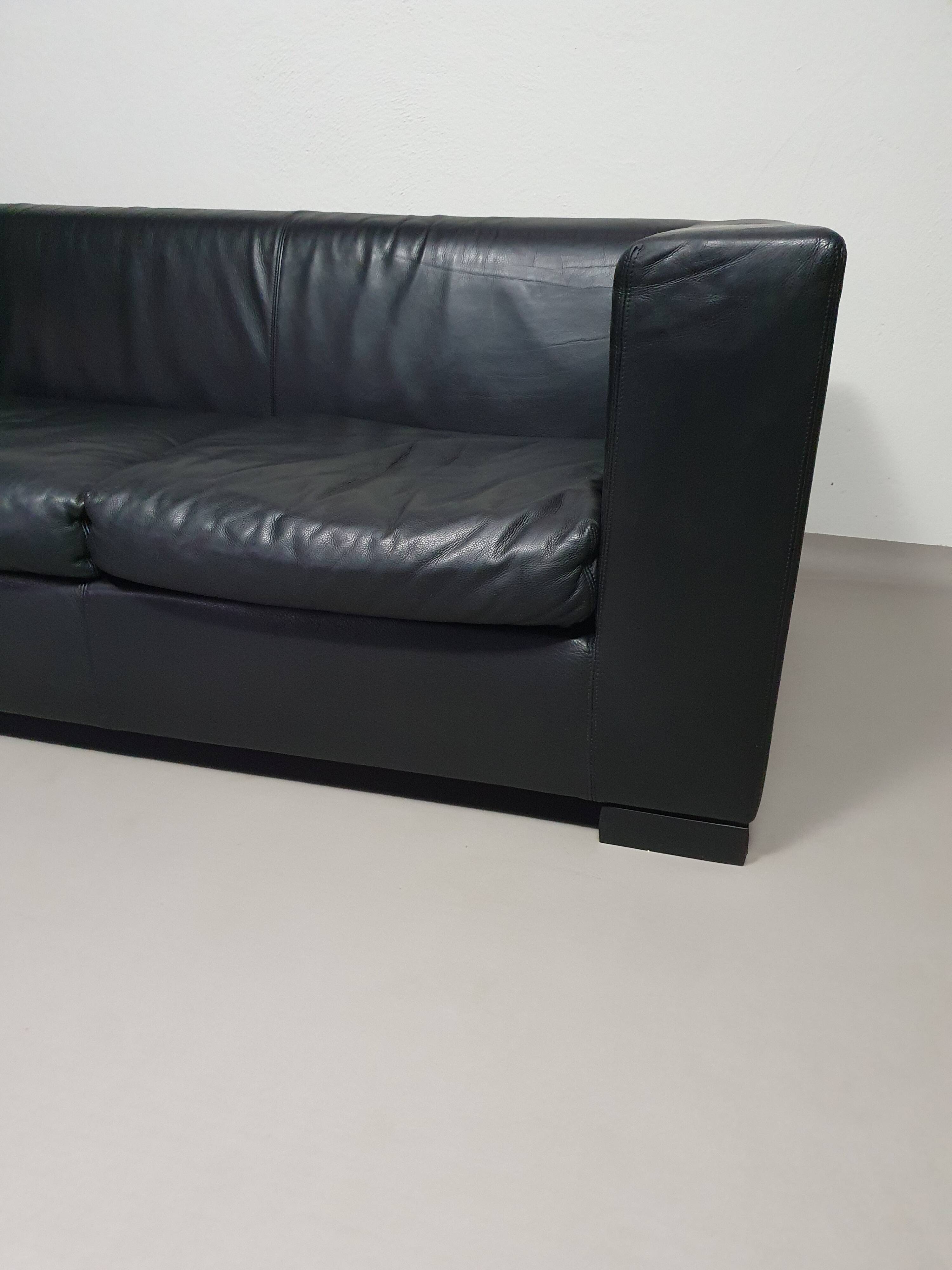 Wittmann leather sofa Camin by Paolo Piva