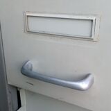 Industrial furniture with drawers on feet 1950