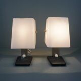 Set of 2 vintage Plexiglas luminaires