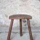 Vintage stool, wooden stool, tripod stool, milking stool, plant stand, interior decor, stool