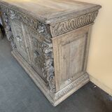 Carved wooden sideboard