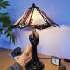 Tiffany style lamp, stained glass, art nouveau
