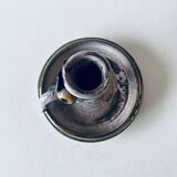 Ceramic candle holder with flower decor