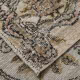 7x10 Turkish Cream & Green Persian Rug, 209x319Cm