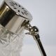 Mid-Century Crystal and Teak Table Lamps, Set of 2, 1960s