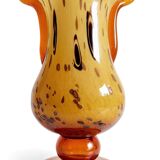 Art Nouveau Opaline Glass Vase by Cristallerie de Clichy, France