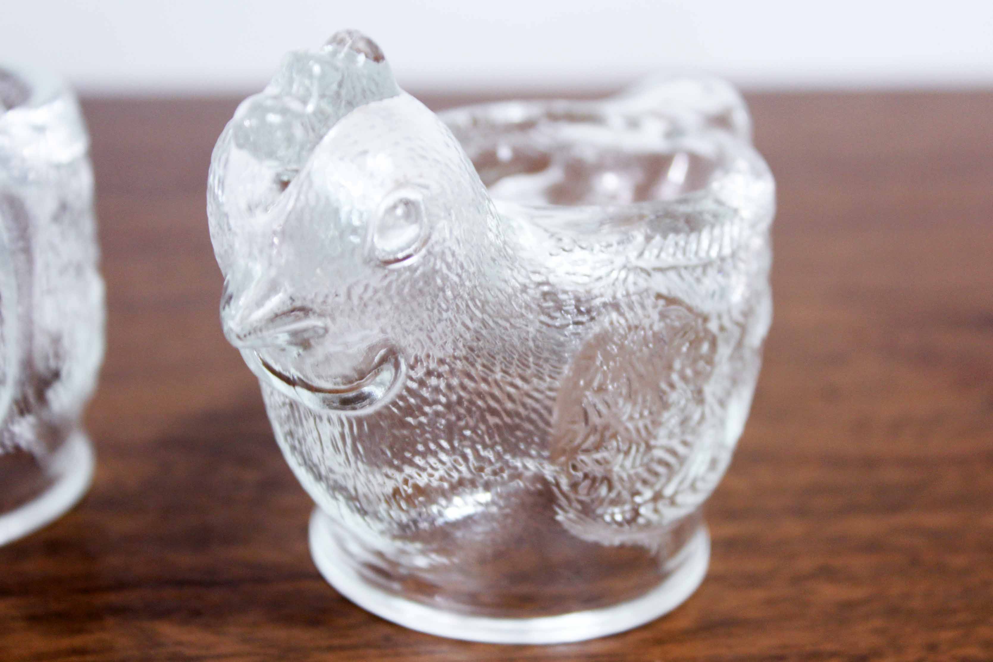 Set of 3 WMF glass cockroaches