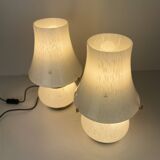 Set of Two F.Fabbian Murano Table Lamp from 1970'