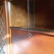 Furniture secretary vintage wood and rattan