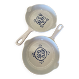 Lot de deux Poêles en fonte Le Creuset vintage