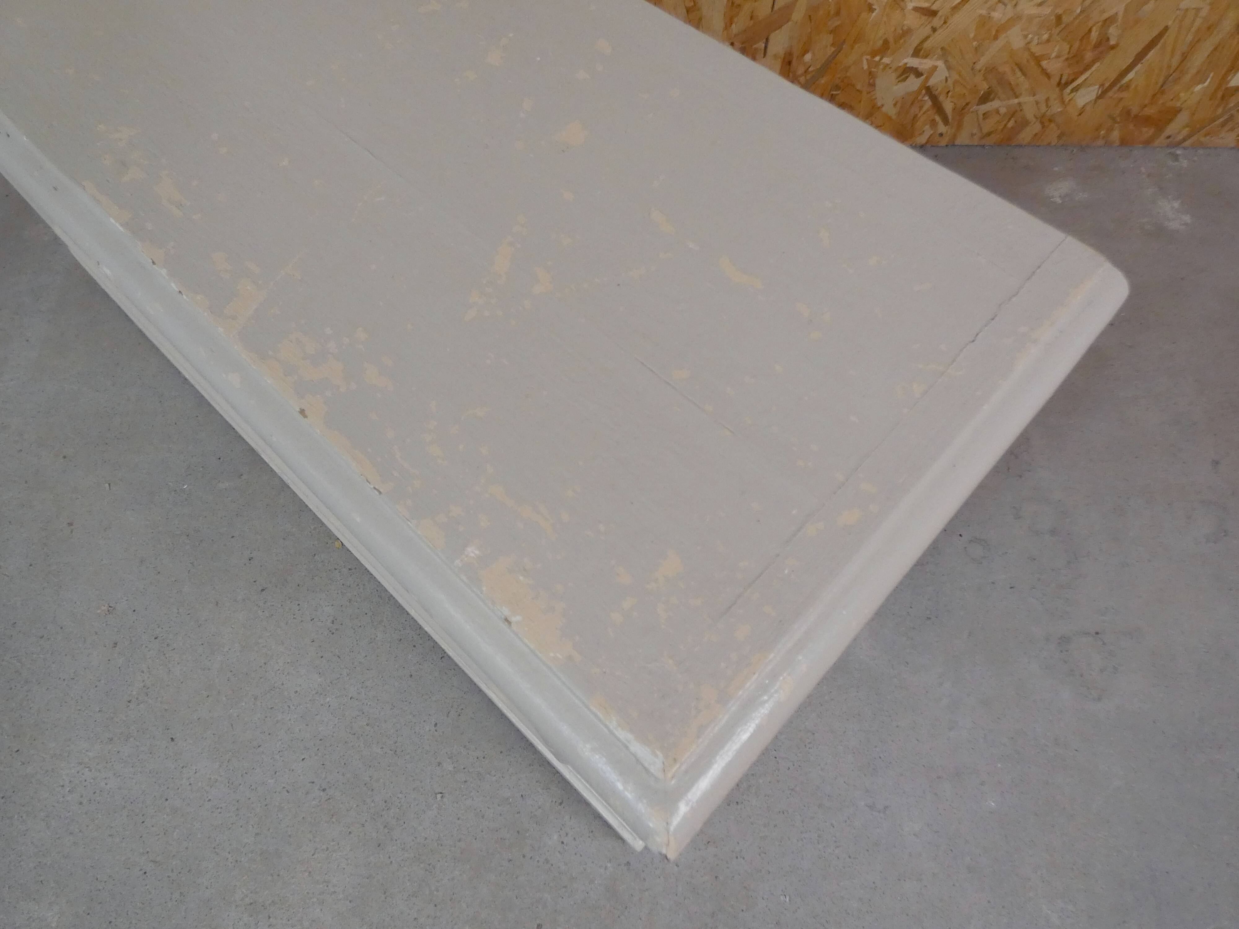 old solid wood bench chest