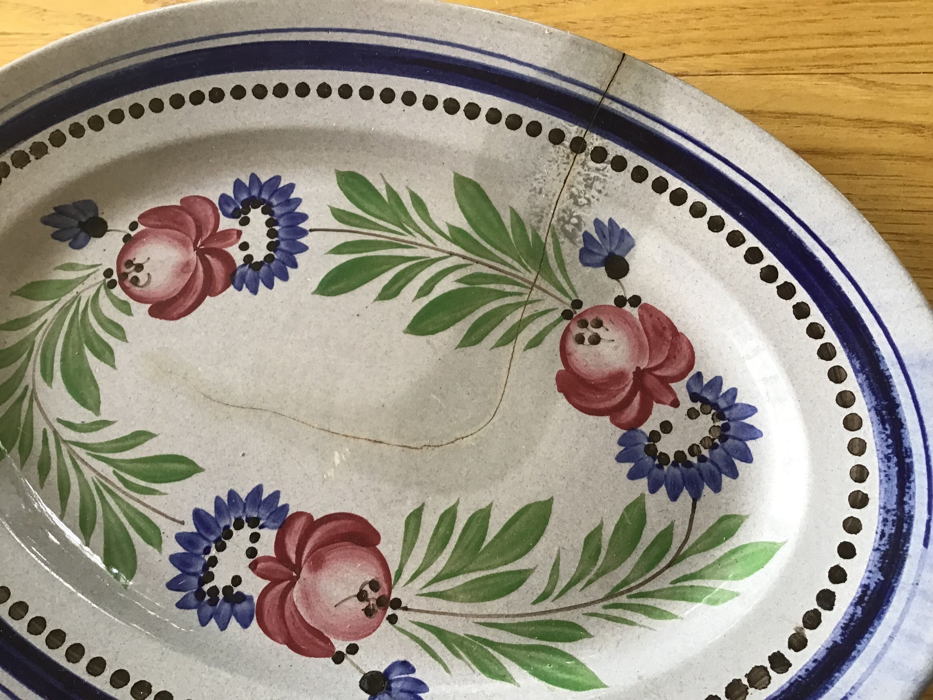 Digoin oval dish, Bellagio model