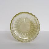 Bougeoir en verre coloré joaune soleil