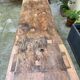 Old beech wood carpenter's workbench – over 100 years old – rustic style