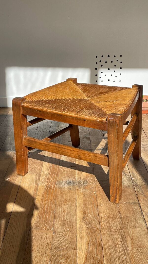 Tabouret ancien esprit campagne