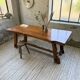 Aranjou farmhouse table in blond elm, 1950s