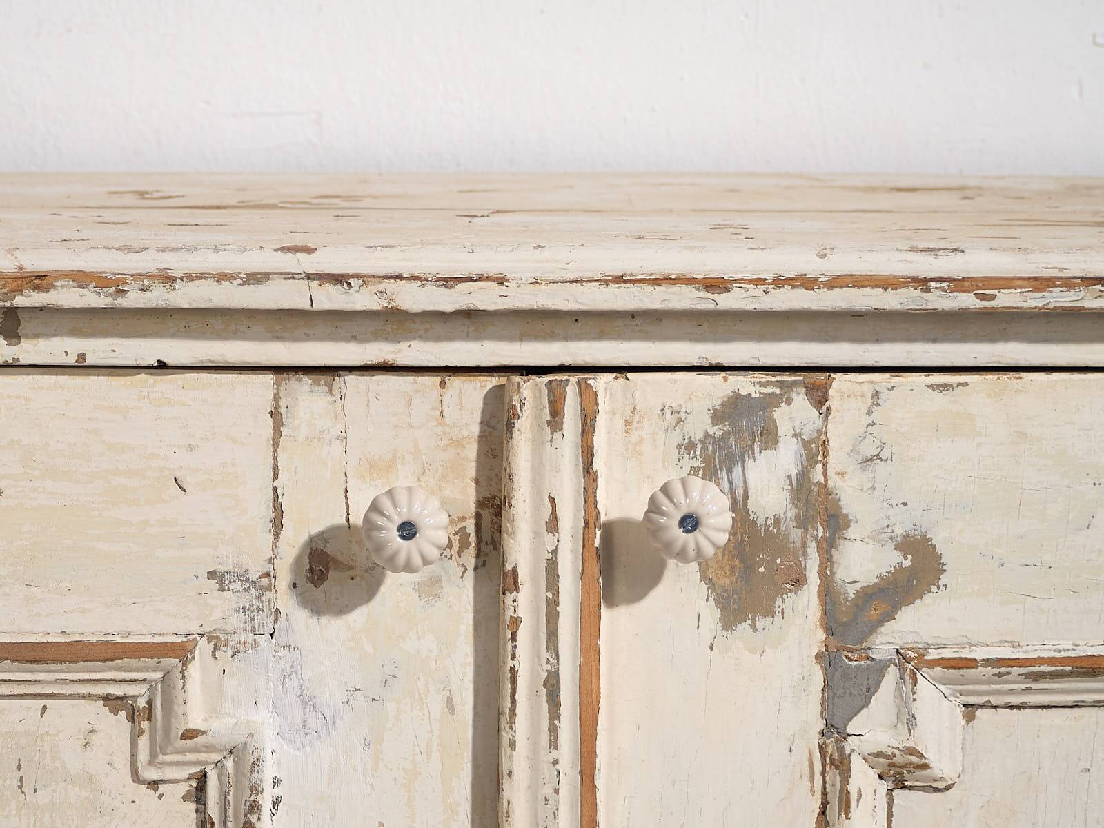 Small antique white wardrobe (c.1900) #48