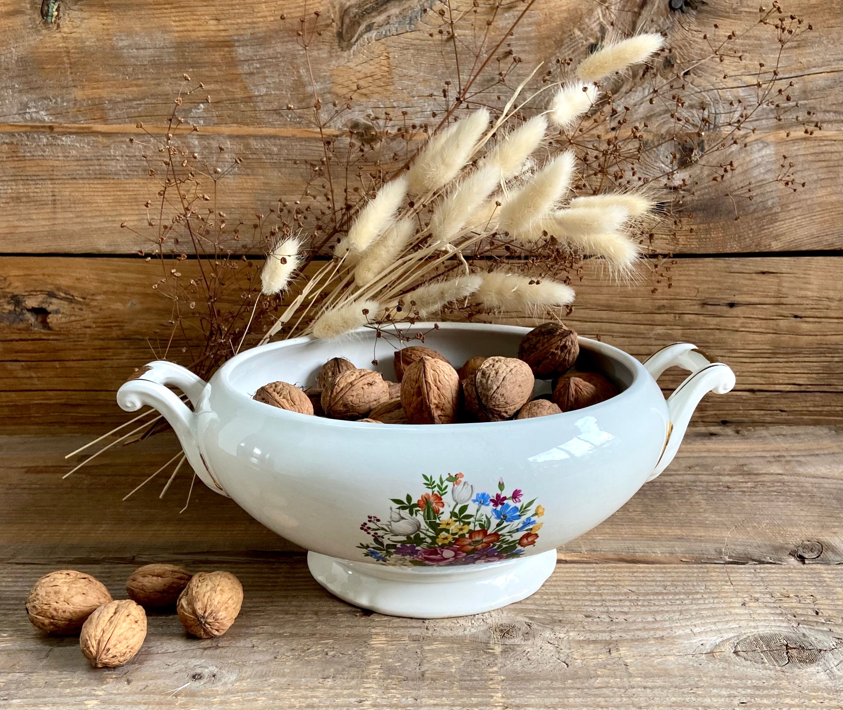 Vintage Digoin Sarreguemines vegetable dish