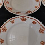 6 old FB dessert plates for Fénal Badonviller