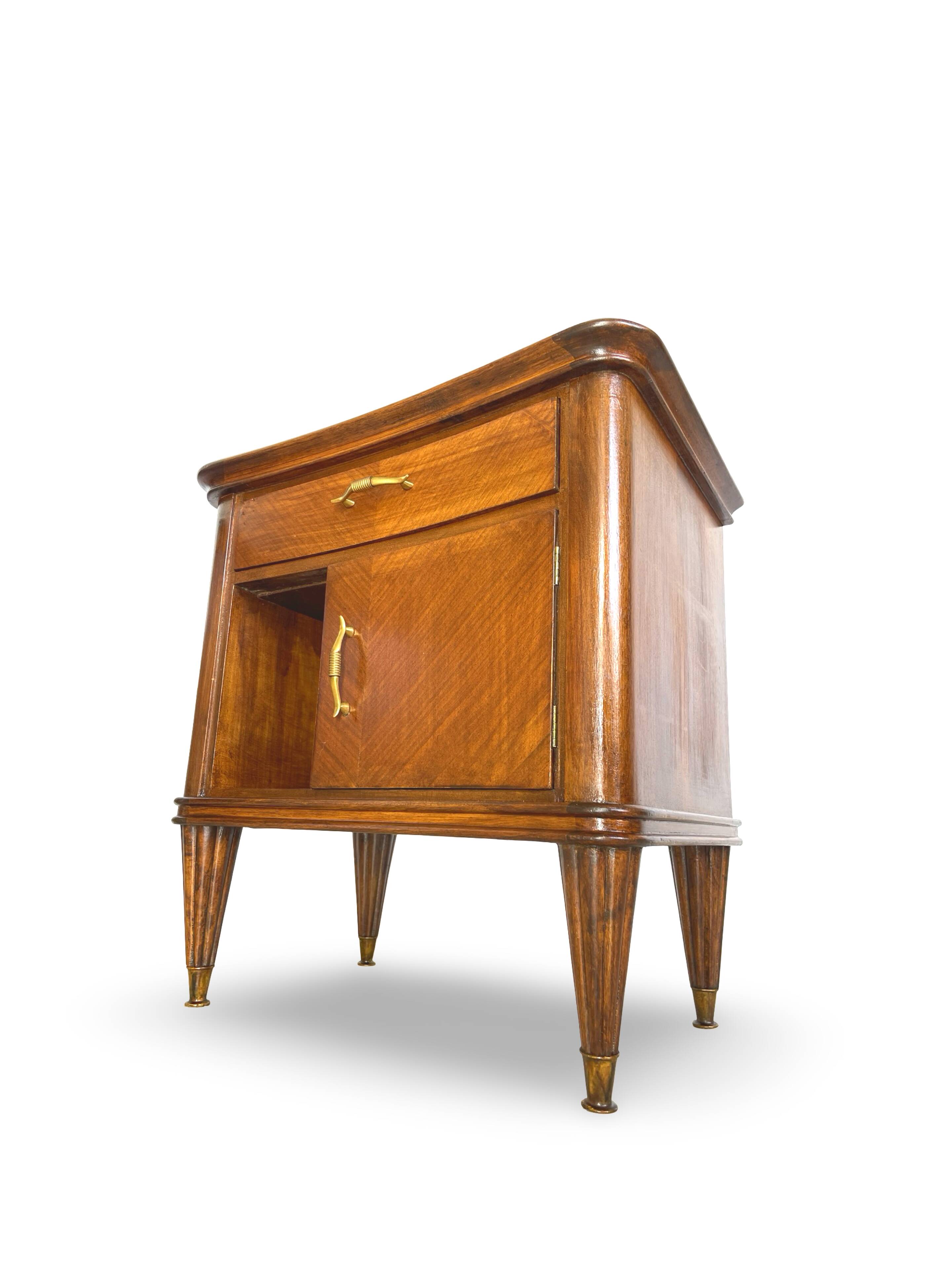 Pair of Italian bedside tables from the mid-20th century.