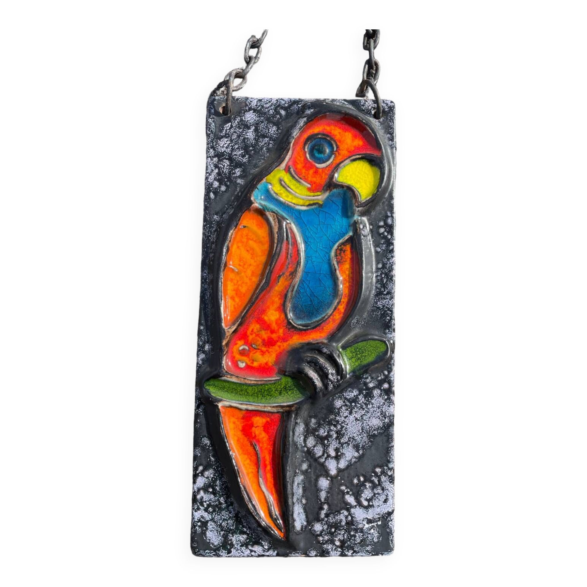 Vintage ceramic parrot
