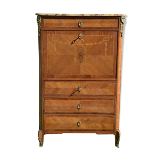Secretary in marquetry -  Louis XV