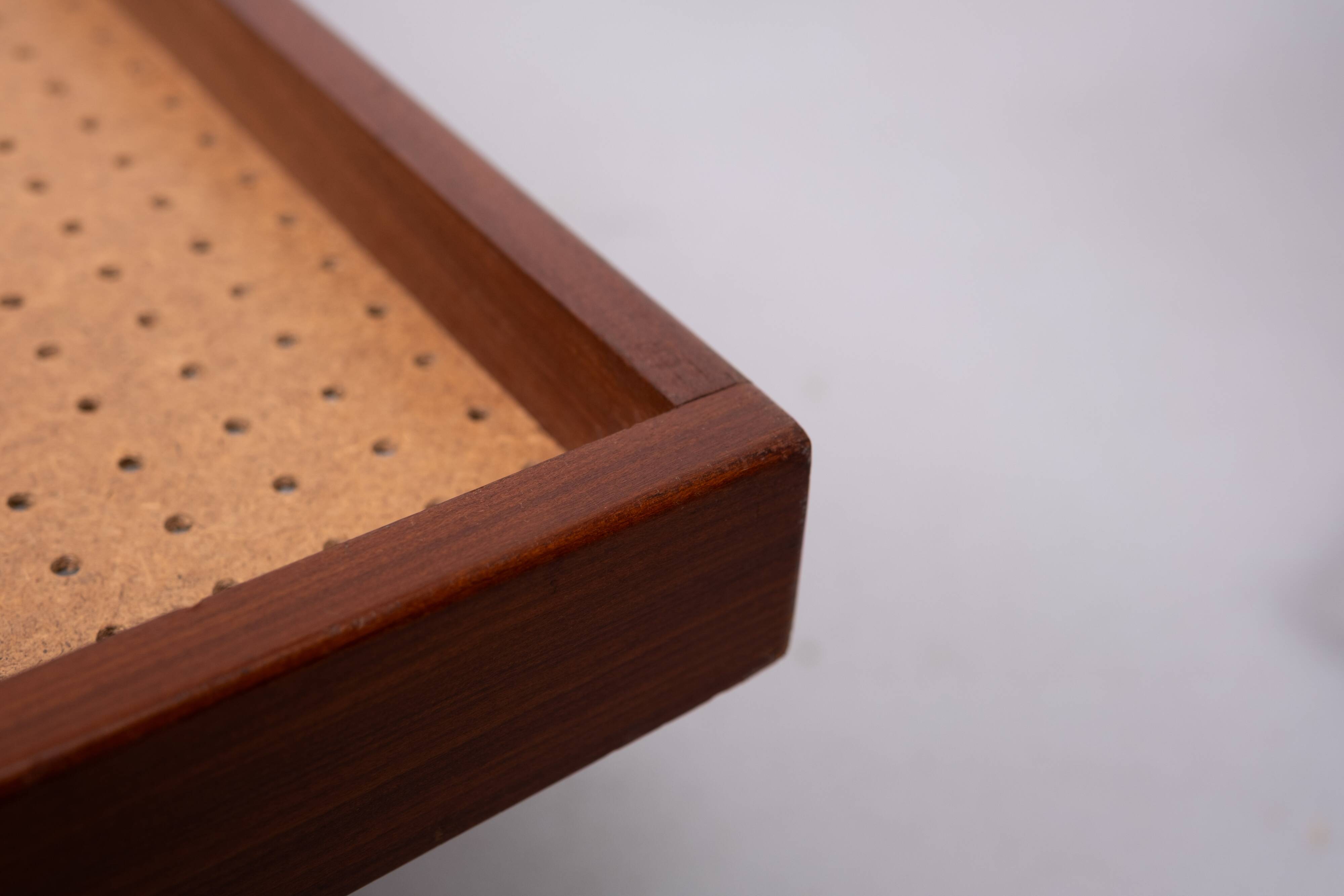 Magnifique méridienne en teck de style minimaliste, années 1950, Hollande