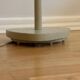 wood and brass floor lamp - Sweden 1950s/60s