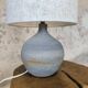 Lampe vintage en céramique forme boule