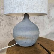 Lampe vintage en céramique forme boule
