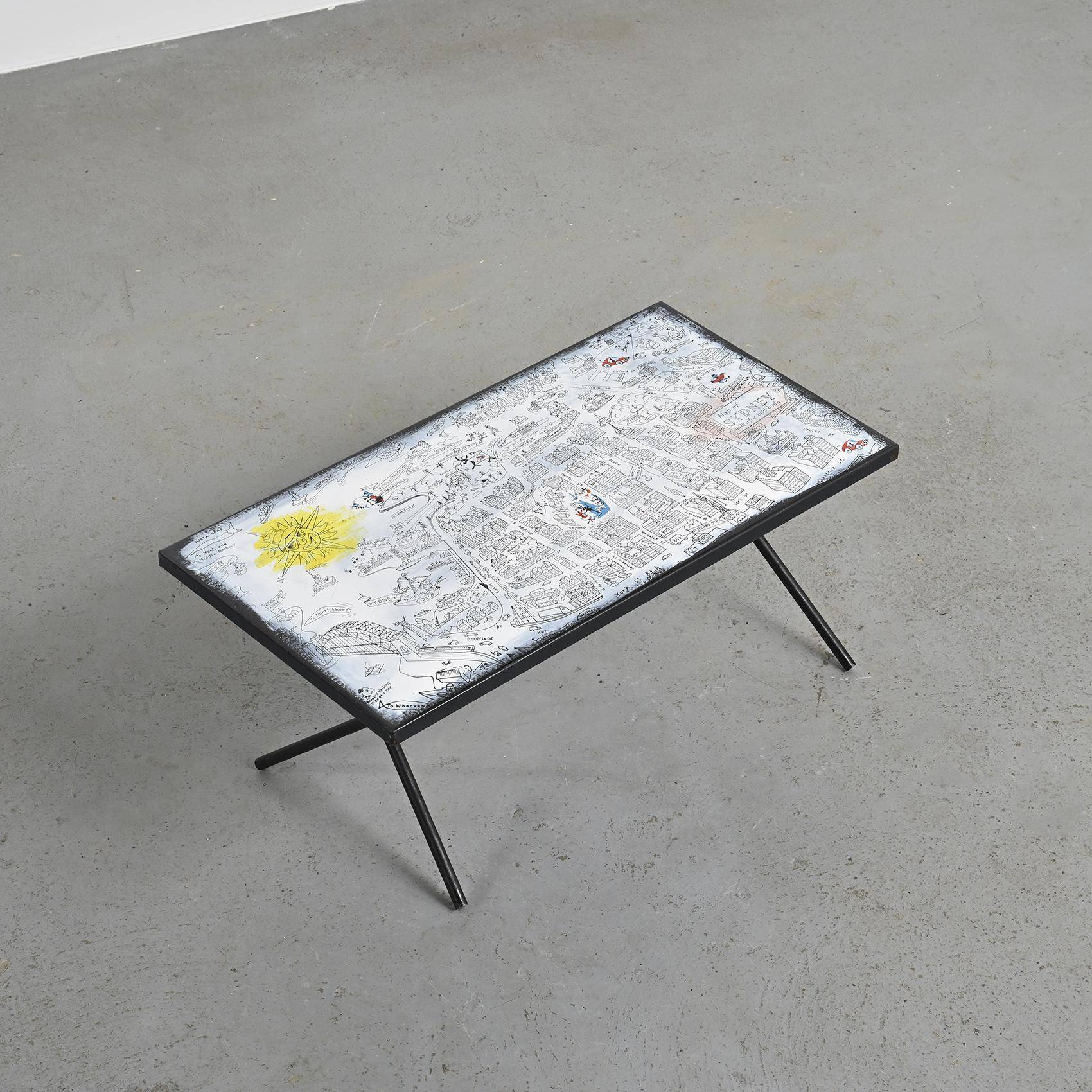 Enamelled coffee table by Bernard Hesling, Sydney, circa 1970