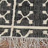 4x6 Ft - Tapis de sol Kilim tissé à la main en chanvre et coton, décoration intérieure, cadeau, salon, tapis traditionnel indien