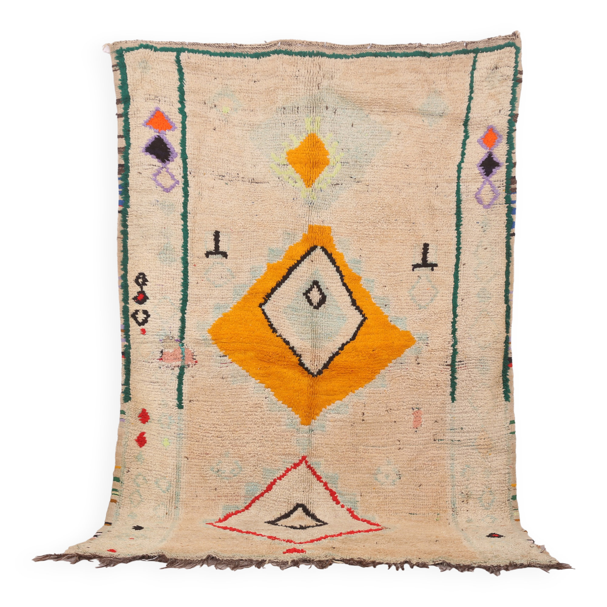 Vintage Moroccan Rug 172 x 275 cm - Berber rug Handmade - Bohemian Wool Rug