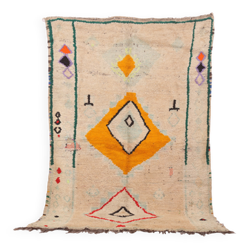 Tapis marocain vintage 172 x 275 cm - Tapis berbère fait main - Tapis en laine bohème
