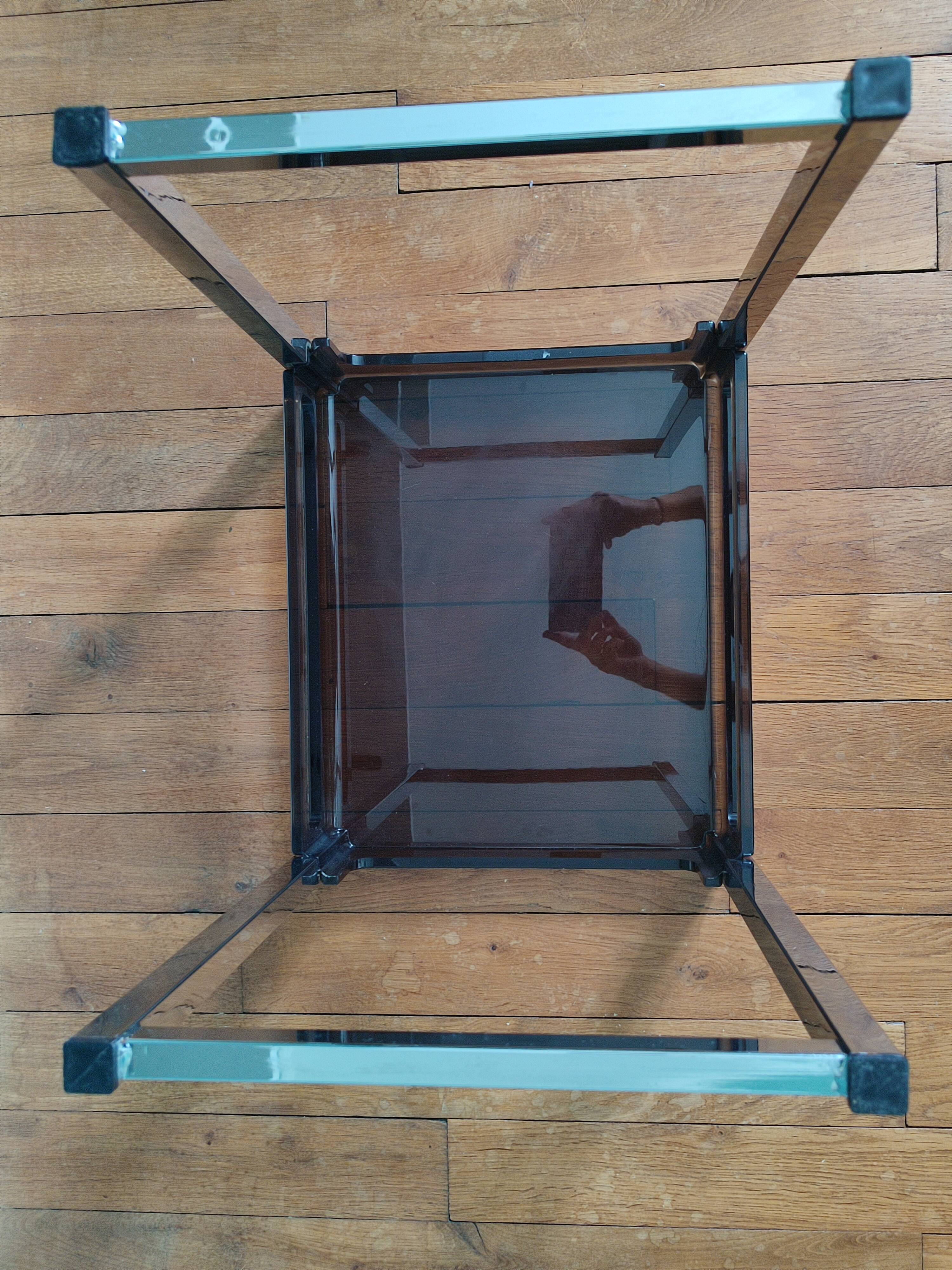 Side table / end of canape in plexiglass vintage design