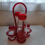 Guzzini oil/vinegar/salt/pepper set made in italy