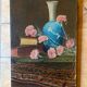 Oil painting still life with flowers