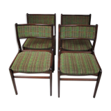 Set of four chairs, Denmark, 1970s