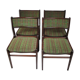 Set of four chairs, Denmark, 1970s