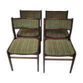 Set of four chairs, Denmark, 1970s