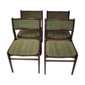 Set of four chairs, Denmark, 1970s