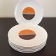 6 assiettes - porcelaine - winterling  bavaria - vintage - entrée , fromage , dessert